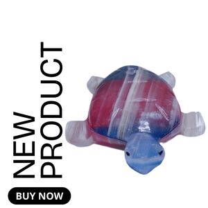 NEW Hawaiian Glass Multicolor Turtle Figurine Paper Weight